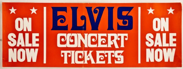 Elvis Presley Concert Tickets Poster