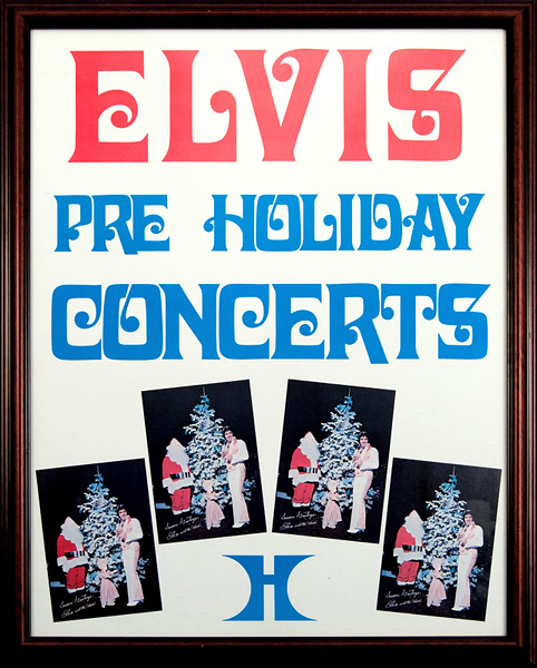 Elvis Presley Pre Holiday Concerts Original Poster