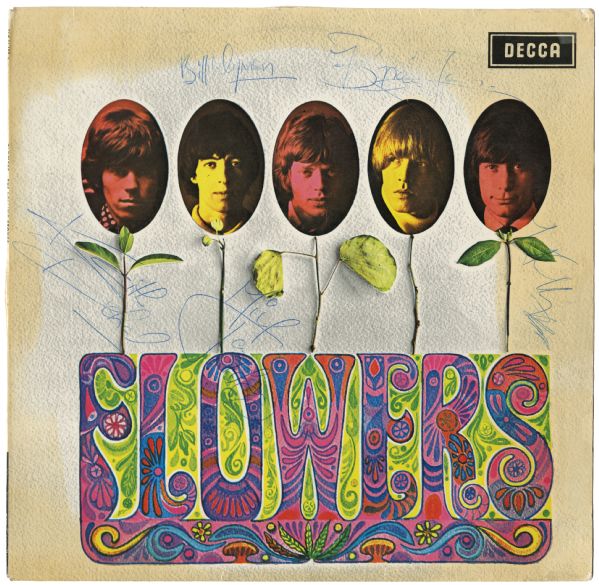 The Rolling Stones Signed "Flowers" Album With Brian Jones