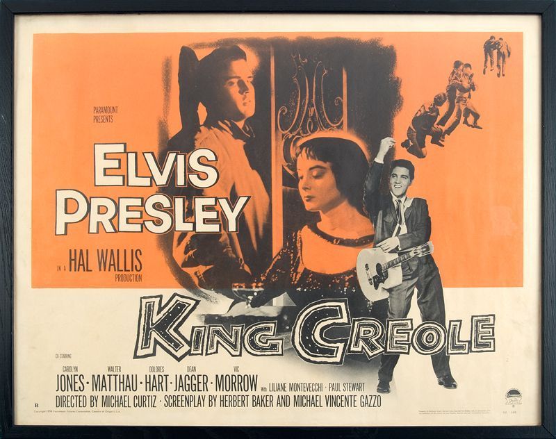 Lot Detail - Elvis Presley Original "King Creole" Movie Poster