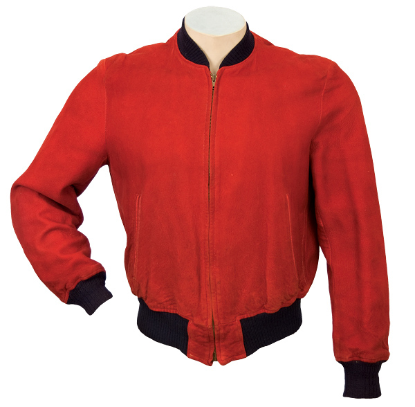 Elvis Presley Red Suede Jacket  Worn On "Jailhouse Rock" 45 Cover and Promotional Photographs