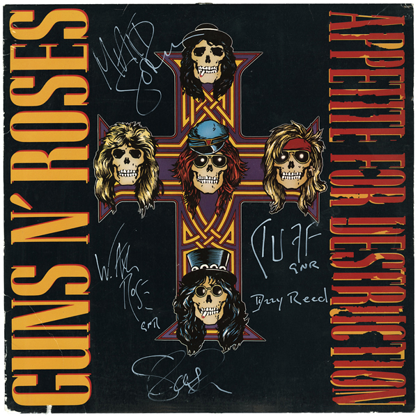 Guns & Roses Signed "Appetite for Destruction" Album