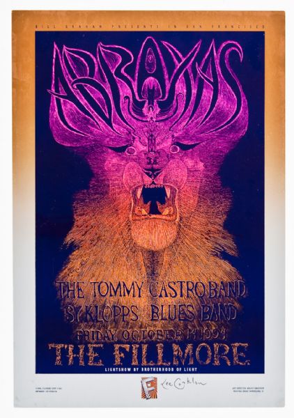 Abraxas at The Fillmore Original Poster Signed by Artist