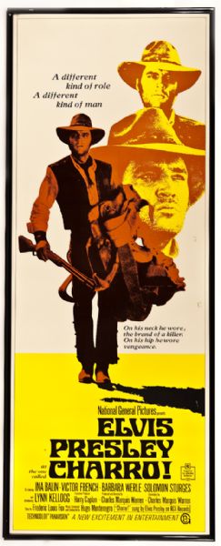 Elvis Presley Original "Charro" Movie Poster
