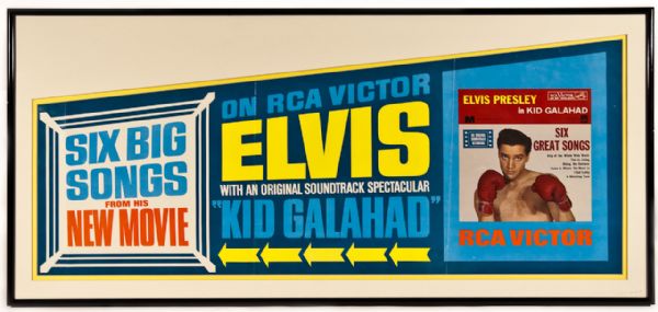 Elvis Presley Original "Kid Galahad" RCA Soundtrack Poster
