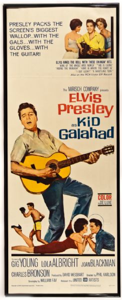 Elvis Presley Original "Kid Galahad" Movie Poster