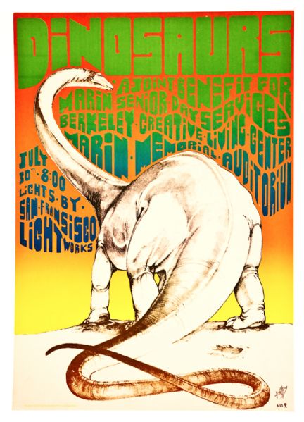 Alton Kelley "Dinosaurs #9, Joint Benefit" Poster