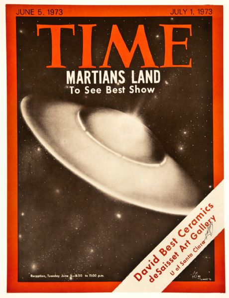 Alton Kelley Signed "TIME: Martians Land" Original Poster