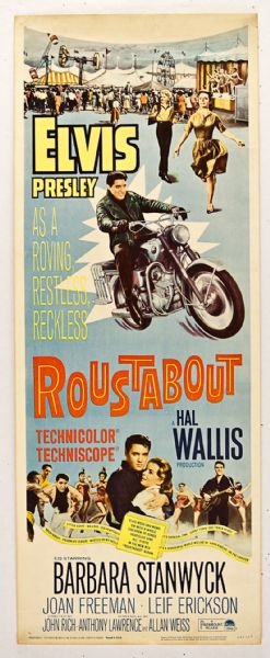 Elvis Presley Original "Roustabout" Movie Poster