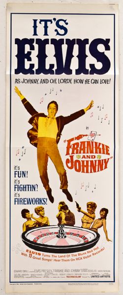Elvis Presley Original "Frankie and Johnny" Window Card