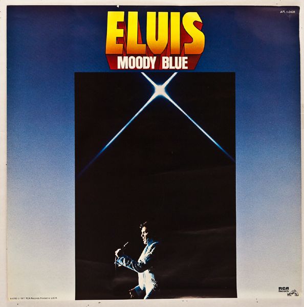 Original Elvis Presley "Moody Blue" RCA Promotional Poster