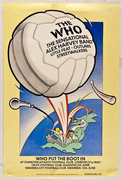 The Who "Who Put The Boot In" Concert Poster
