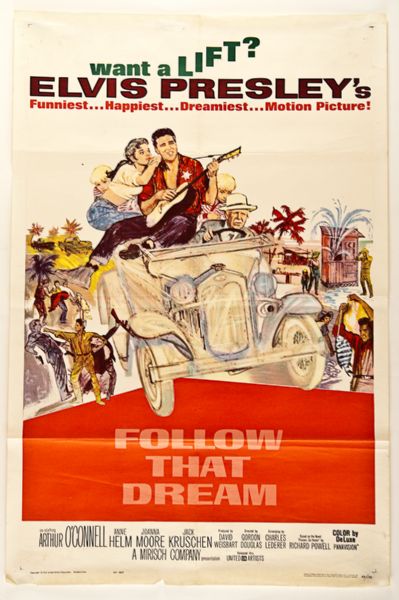Elvis Presley Original "Follow That Dream" Movie Poster