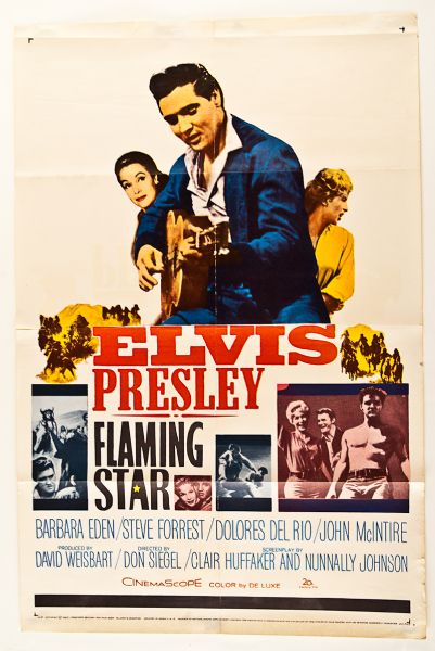 Elvis Presley Original "Flaming Star" Movie Poster