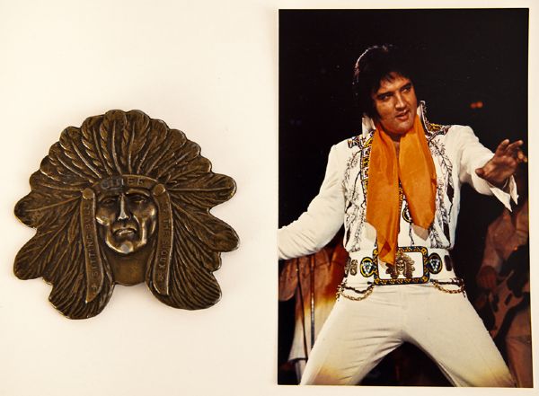 Elvis Presley Stage Worn "Indian Head" Belt Buckle