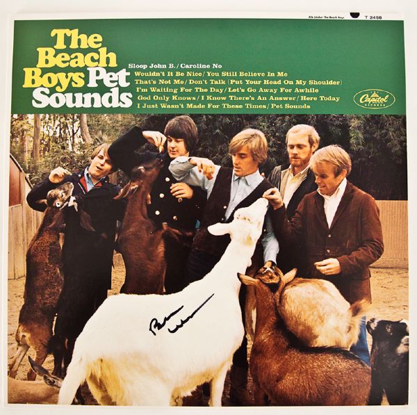 Brian Wilson Signed Beach Boys "Pet Sounds" Album