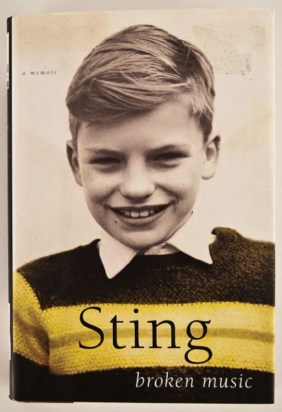 Sting Signed "Broken Music" Book