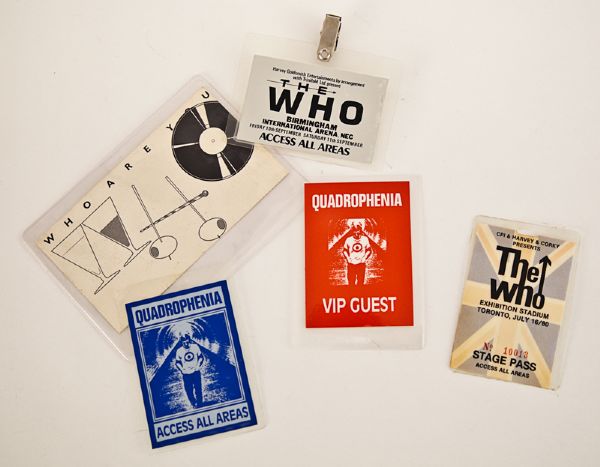 The Who A  Collection of Rare Backstage Passes