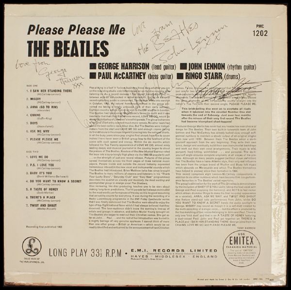 Beatles Signed "Please Please Me" Album