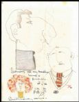 Paul McCartney 1976 Original Hand Drawing with Handwritten Annotations