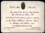 The Beatles and Brian Epstein Signed Carl-Alan Awards Invitation