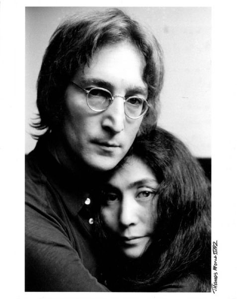 John Lennon & Yoko Ono “Bank Street Shoot” Original Photograph Signed by Thomas Monaster