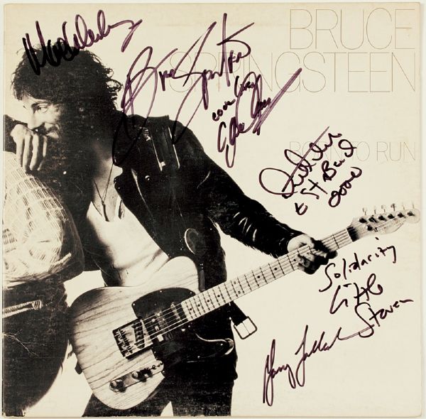 Bruce Springsteen and the E Street Band Signed "Born To Run" Album