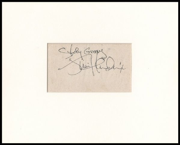 Jimi Hendrix "Stay Groovy" Signature and Inscription