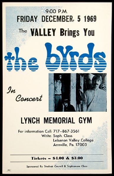 The Byrds Lynch Memorial Gym Original Poster
