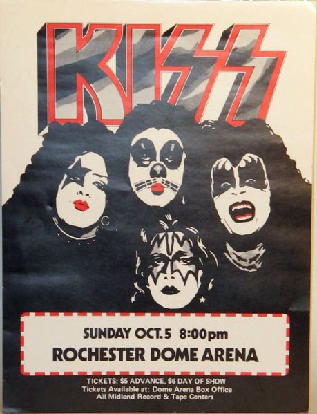 KISS 1975 Original Concert Poster