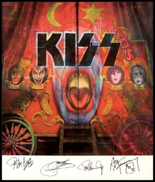 KISS Signed Limited Edition "Psycho-Circus" Full Motion Wall Art Display