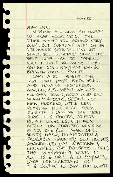 Madonna Handwritten Letter
