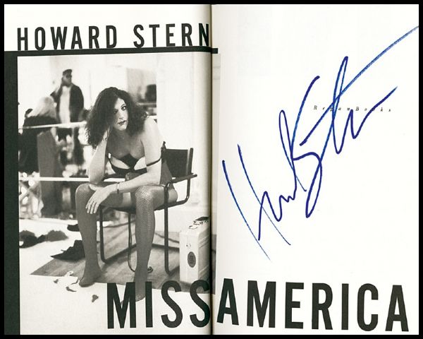 Howard Stern Signed "Miss America" Book