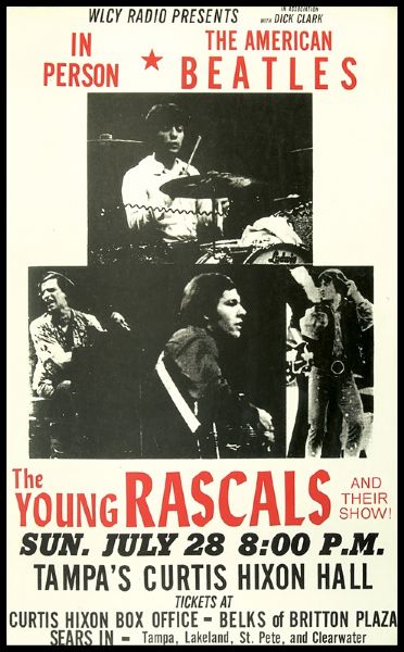 The Young Rascals 1968 Original Concert Poster