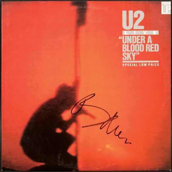 Bono Signed U2 "Under A Blood Red Sky" Album