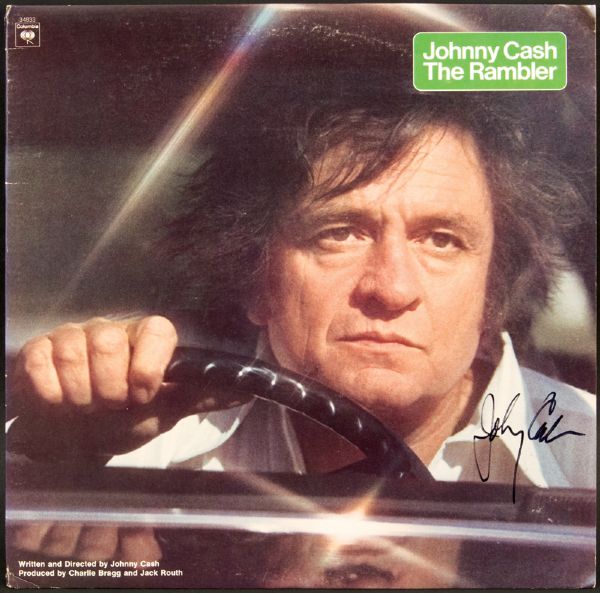 Johnny Cash Signed "The Rambler" Album