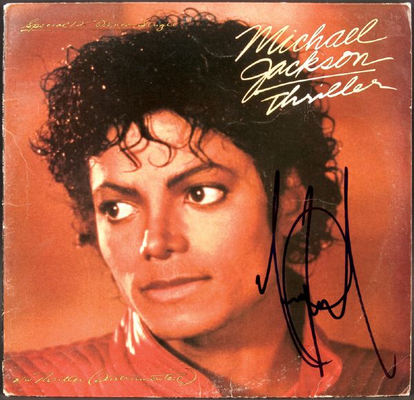 Michael Jackson Signed "Thriller" Single Album