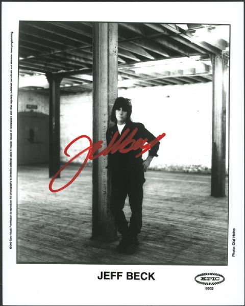 Jeff Beck Signed Photograph