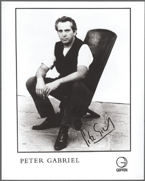 Peter Gabriel Signed Photograph