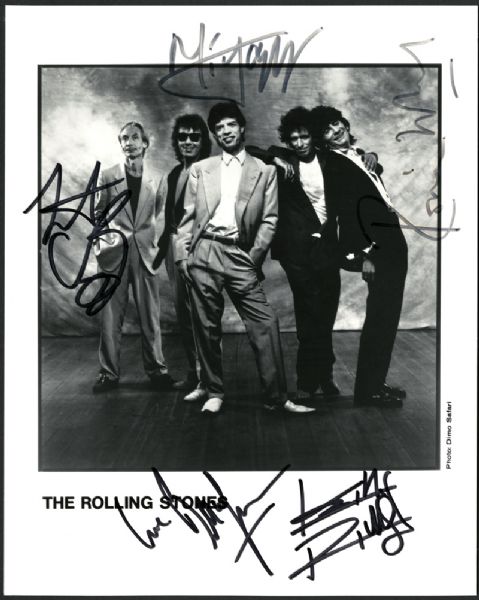 Rolling Stones Signed Photograph