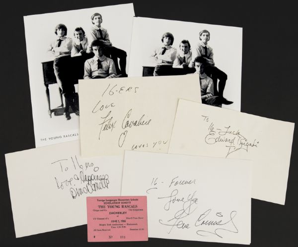 The Young Rascals Signed Concert Collection