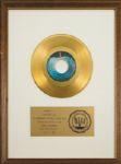 The Beatles "Let It Be" Original White Matte RIAA Gold Record Award