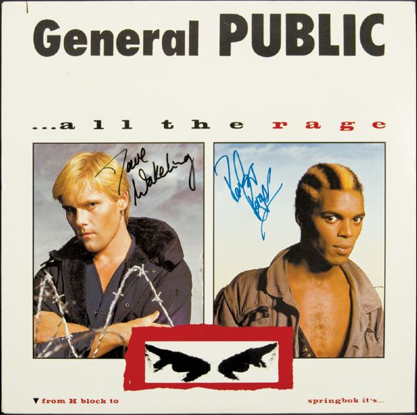 General Public Wakeling & Roger Signed "All The Rage" Album