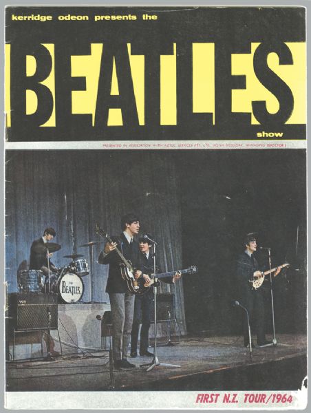 The Beatles 1964 New Zealand Tour Original Program