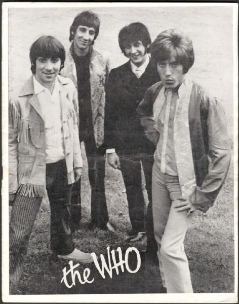 The Who 1968 New Zealand/Australia Tour Original Program
