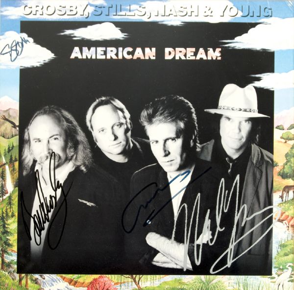 Crosby, Stills, Nash & Young Signed "American Dream" Album