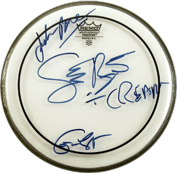 Cream Signed Drumhead