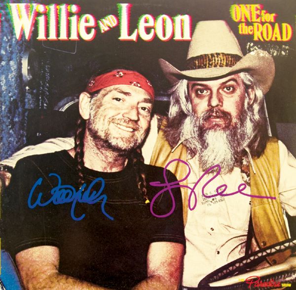 Willie Nelson and Leon Russell Signed "One for the Road" Album 