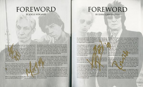 Rolling Stones Signed "The Rolling Stones - A Life On The Road" Book