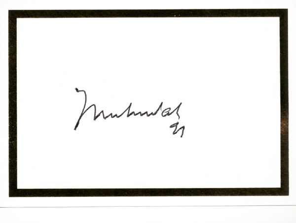 Muhammad Ali Signed "Healing" Bookplate and Book